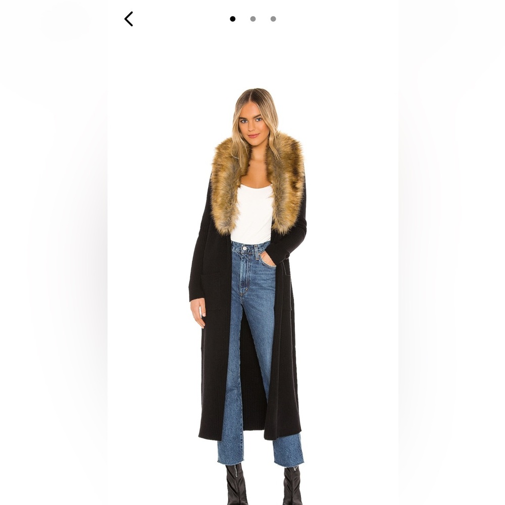 Show Me Your Mumu Lombardi Cardigan with Faux Fur